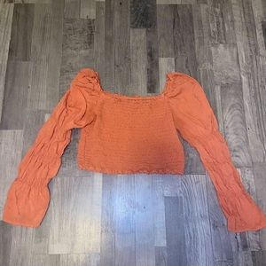 Wild fable long sleeve crop top